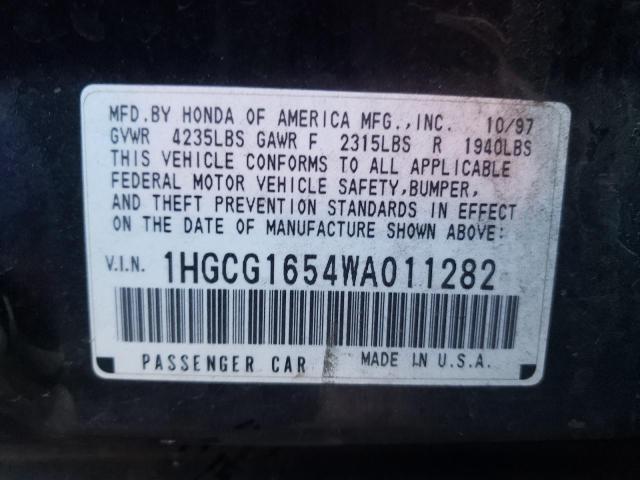 Photo 9 VIN: 1HGCG1654WA011282 - HONDA ACCORD EX 