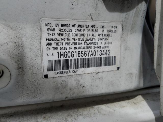 Photo 12 VIN: 1HGCG1656YA013442 - HONDA ACCORD 