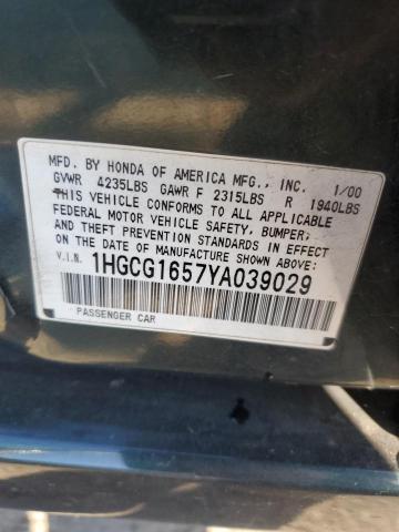 Photo 11 VIN: 1HGCG1657YA039029 - HONDA ACCORD 