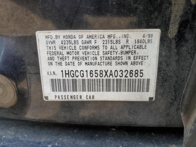 Photo 11 VIN: 1HGCG1658XA032685 - HONDA ACCORD 