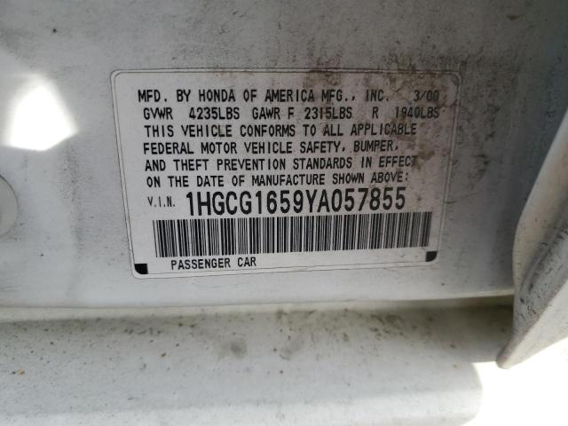 Photo 11 VIN: 1HGCG1659YA057855 - HONDA ACCORD 