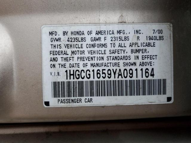 Photo 11 VIN: 1HGCG1659YA091164 - HONDA ACCORD 