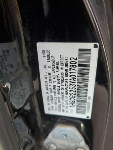 Photo 11 VIN: 1HGCG2253YA017802 - HONDA ACCORD EX 