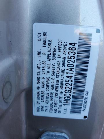 Photo 11 VIN: 1HGCG22541A025364 - HONDA ACCORD 