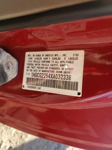 Photo 12 VIN: 1HGCG2254XA032338 - HONDA ACCORD EX 