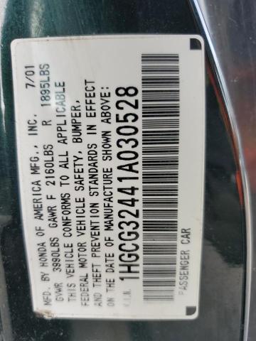 Photo 11 VIN: 1HGCG32441A030528 - HONDA ACCORD LX 