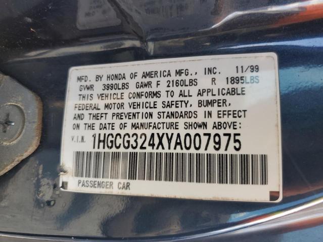 Photo 11 VIN: 1HGCG324XYA007975 - HONDA ACCORD LX 