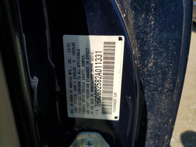 Photo 11 VIN: 1HGCG32582A011331 - HONDA ACCORD EX 