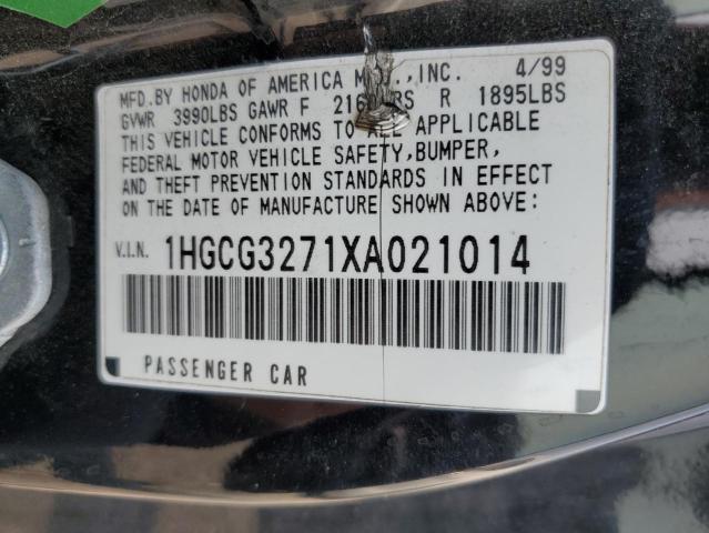 Photo 11 VIN: 1HGCG3271XA021014 - HONDA ACCORD EX 