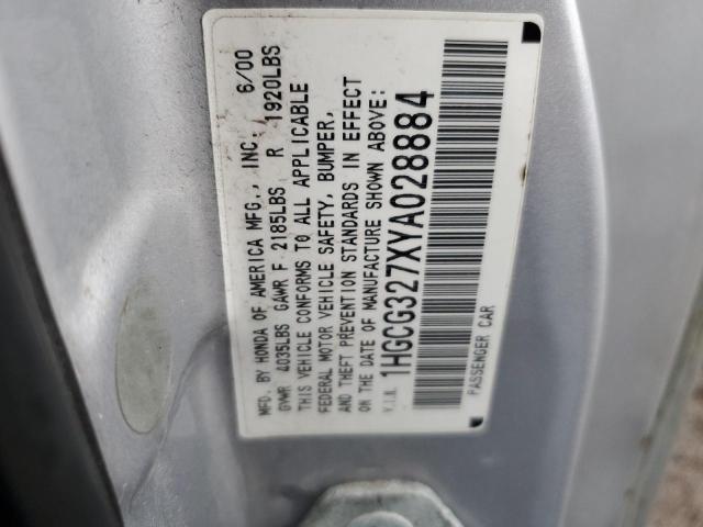 Photo 11 VIN: 1HGCG327XYA028884 - HONDA ACCORD EX 