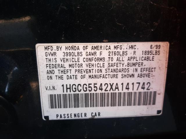 Photo 9 VIN: 1HGCG5542XA141742 - HONDA ACCORD LX 