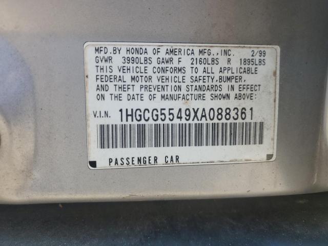 Photo 11 VIN: 1HGCG5549XA088361 - HONDA ACCORD LX 