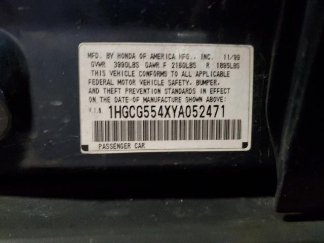 Photo 11 VIN: 1HGCG554XYA052471 - HONDA ACCORD 