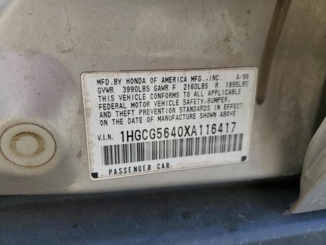 Photo 11 VIN: 1HGCG5640XA116417 - HONDA ACCORD 