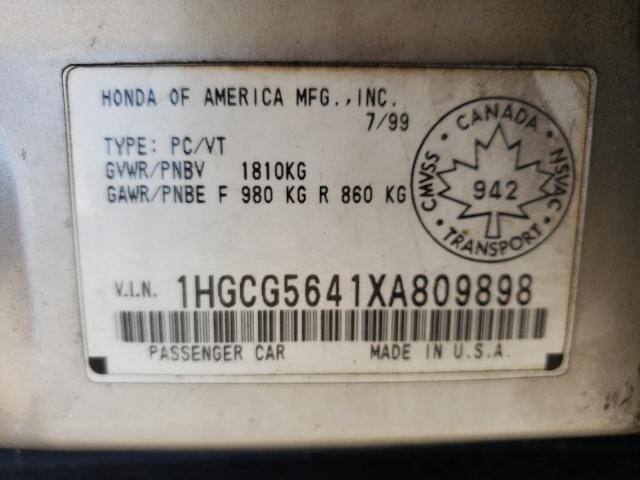 Photo 11 VIN: 1HGCG5641XA809898 - HONDA ACCORD LX 