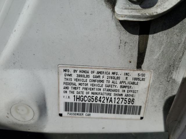 Photo 11 VIN: 1HGCG5642YA127596 - HONDA ACCORD 