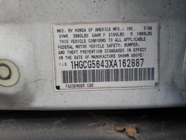 Photo 12 VIN: 1HGCG5643XA162887 - HONDA ACCORD LX 