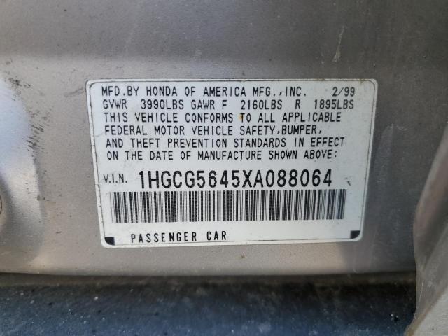 Photo 11 VIN: 1HGCG5645XA088064 - HONDA ACCORD 