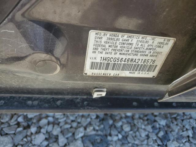 Photo 11 VIN: 1HGCG5646WA218576 - HONDA ACCORD 