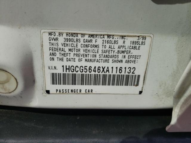 Photo 9 VIN: 1HGCG5646XA116132 - HONDA ACCORD LX 