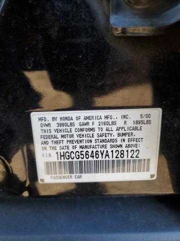 Photo 11 VIN: 1HGCG5646YA128122 - HONDA ACCORD LX 