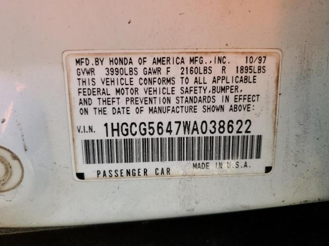 Photo 11 VIN: 1HGCG5647WA038622 - HONDA ACCORD 