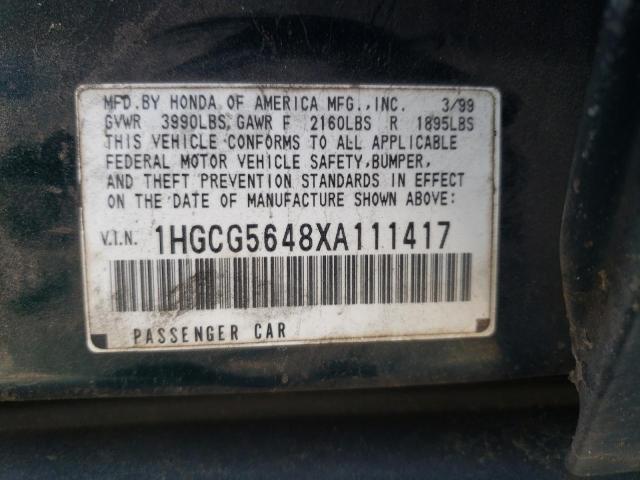 Photo 9 VIN: 1HGCG5648XA111417 - HONDA ACCORD 