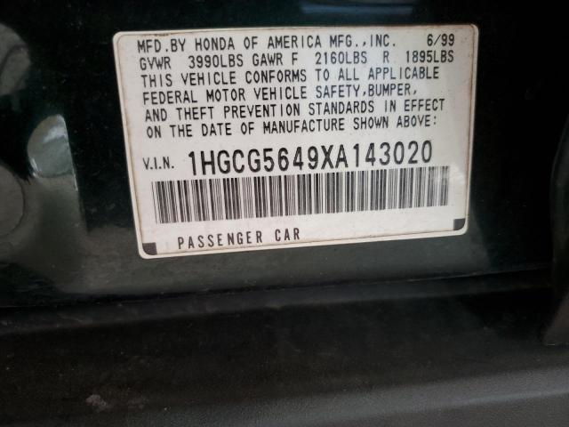 Photo 12 VIN: 1HGCG5649XA143020 - HONDA ACCORD LX 