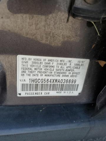 Photo 11 VIN: 1HGCG564XWA036699 - HONDA ACCORD DX 