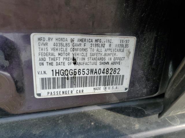 Photo 11 VIN: 1HGCG5653WA048282 - HONDA ACCORD 