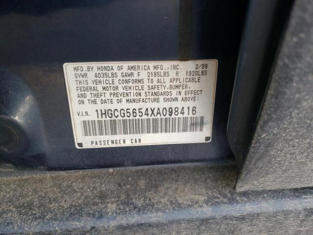 Photo 12 VIN: 1HGCG5654XA098416 - HONDA ACCORD 