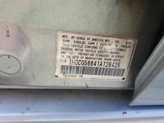 Photo 11 VIN: 1HGCG56641A126425 - HONDA ACCORD 