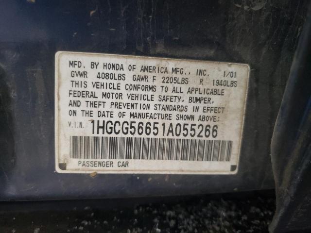 Photo 11 VIN: 1HGCG56651A055266 - HONDA ACCORD 