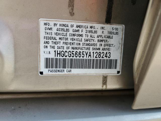 Photo 11 VIN: 1HGCG5665YA128243 - HONDA ACCORD 