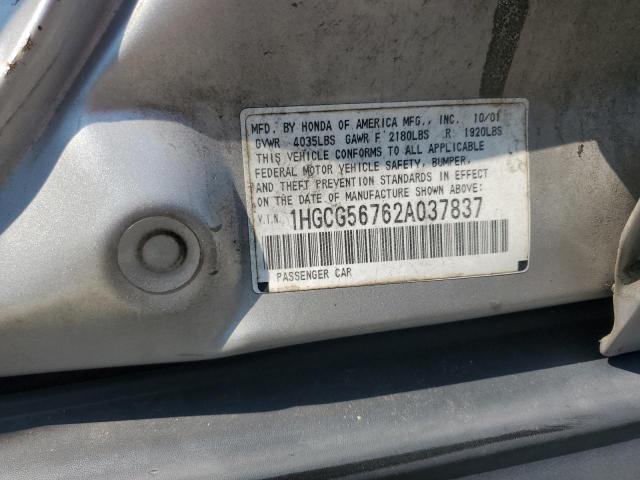 Photo 11 VIN: 1HGCG56762A037837 - HONDA ACCORD 