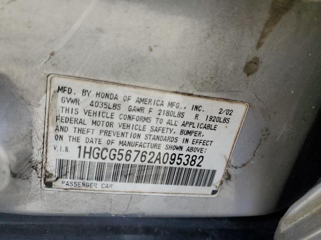 Photo 12 VIN: 1HGCG56762A095382 - HONDA ACCORD 