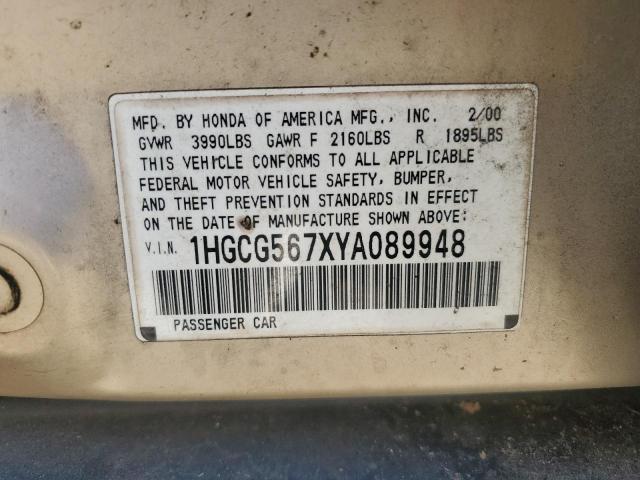 Photo 11 VIN: 1HGCG567XYA089948 - HONDA ACCORD 