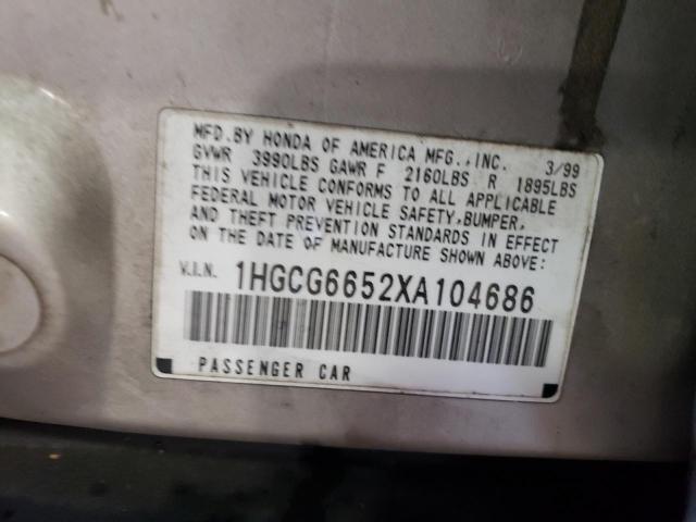 Photo 11 VIN: 1HGCG6652XA104686 - HONDA ACCORD 