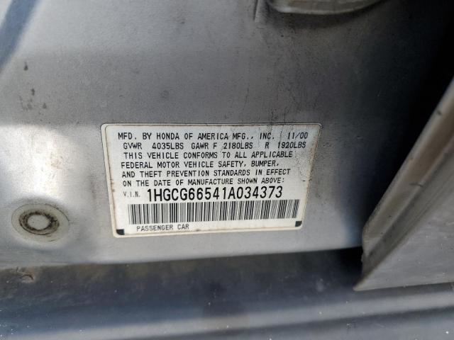 Photo 11 VIN: 1HGCG66541A034373 - HONDA ACCORD 