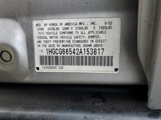 Photo 11 VIN: 1HGCG66542A153817 - HONDA ACCORD 