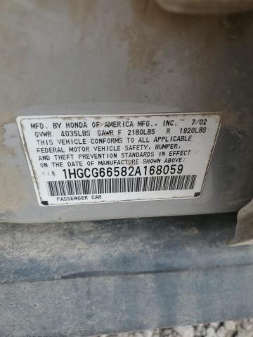 Photo 11 VIN: 1HGCG66582A168059 - HONDA ACCORD 