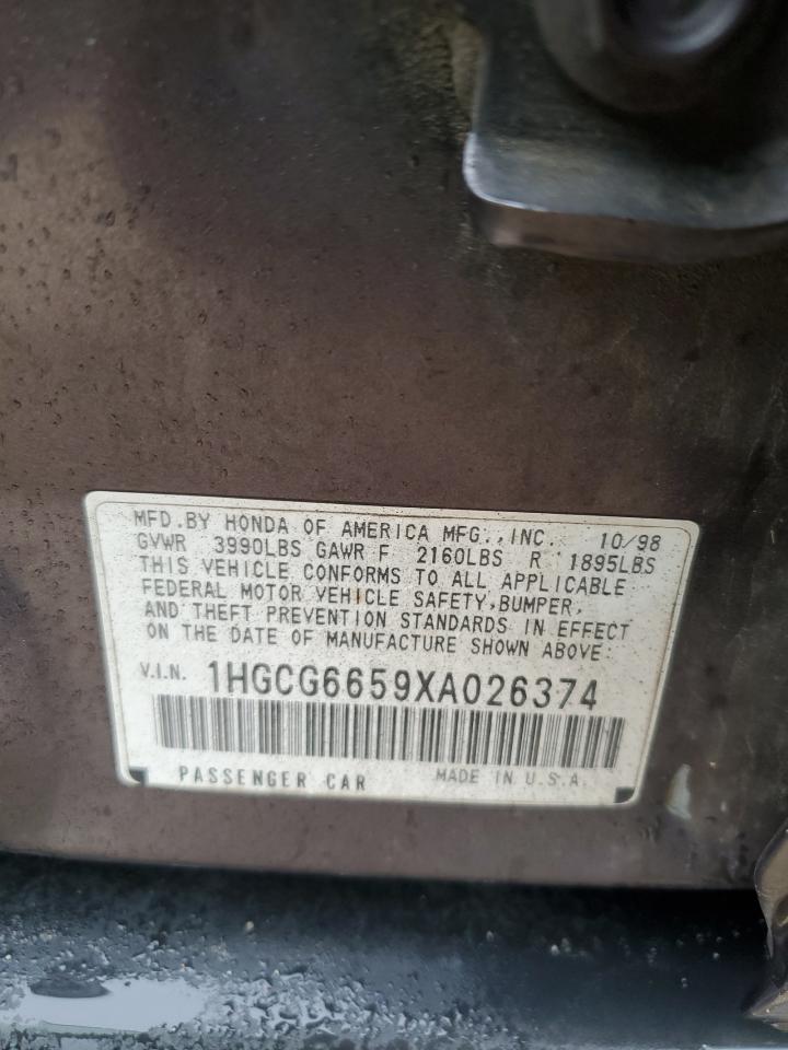 Photo 11 VIN: 1HGCG6659XA026374 - HONDA ACCORD 