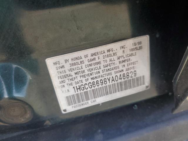 Photo 11 VIN: 1HGCG6698YA046829 - HONDA ACCORD SE 