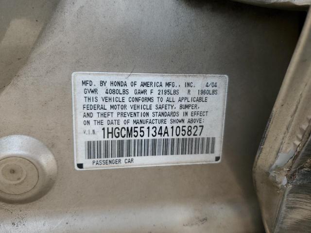 Photo 11 VIN: 1HGCM55134A105827 - HONDA ACCORD DX 