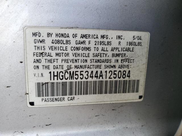 Photo 11 VIN: 1HGCM55344A125084 - HONDA ACCORD 