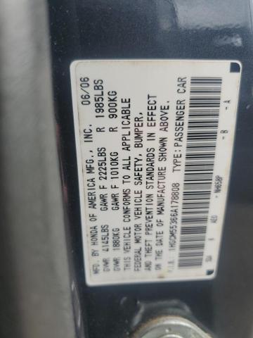 Photo 11 VIN: 1HGCM55366A178808 - HONDA ACCORD SE 