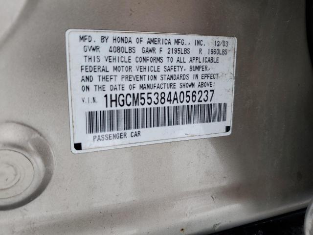 Photo 11 VIN: 1HGCM55384A056237 - HONDA ACCORD LX 