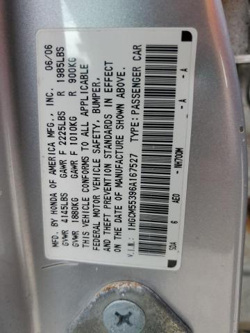 Photo 12 VIN: 1HGCM55396A167527 - HONDA ACCORD SE 