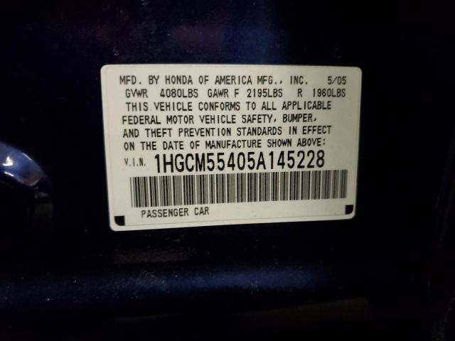 Photo 12 VIN: 1HGCM55405A145228 - HONDA ACCORD 