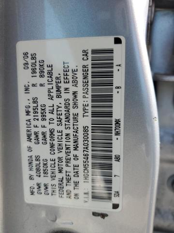 Photo 11 VIN: 1HGCM55467A030085 - HONDA ACCORD 